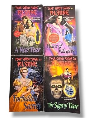 Fear Street Sagas 1–4 R.L. Stine Lot New Fear House Whispers Forbidden, 1st Ed